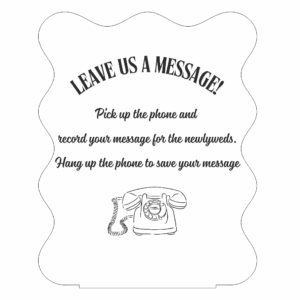 Acrylic Audio Guest Book Sign